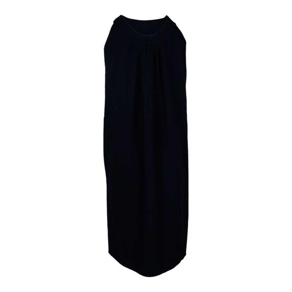 Oscar De La Renta Sleeveless Dress in Black Wool